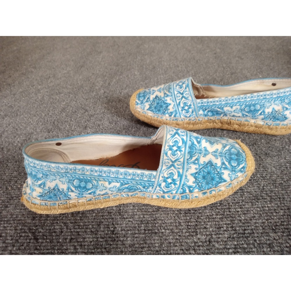Brighton Espadrille Flats Blue Belina Bali Canvas Bella Capri - Women Size 6M - Picture 8 of 8